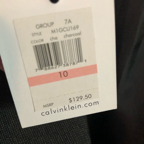 Calvin Klein Charcoal blazer size 10 - Picture 5 of 10